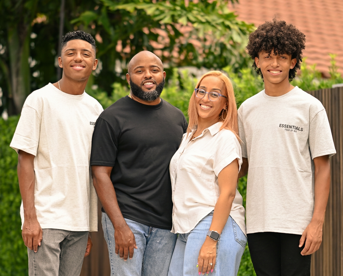 Pastors Luis and Jomayra with their sons