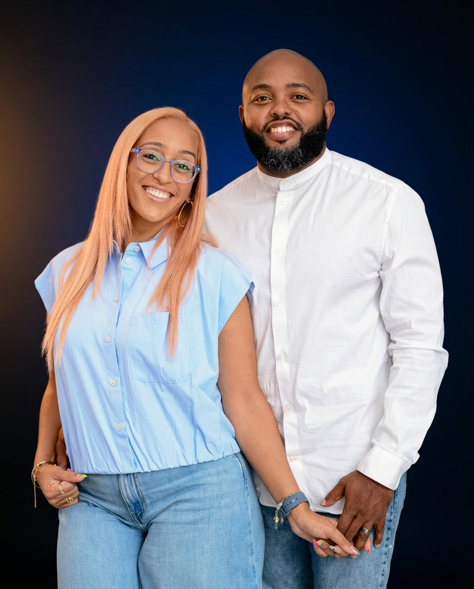 Pastor Luis and Pastor Jomayra Peña inviting you to visit